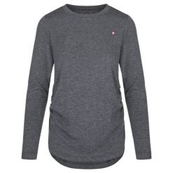 LOAP Baxana Damska Koszulka z Długim Rękawem, Czarna XL. Czarne bluzki damskie GLOMEX, xl, bez wzorów, bez kołnierzyka, bez ramiączek. Za 167.99 zł.