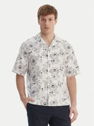 Guess Koszula M6GH29 W1718 Biały Regular Fit. Białe koszule męskie Guess, m, z aplikacjami, z syntetyku, bez kołnierzyka, bez ramiączek. Za 429.99 zł.