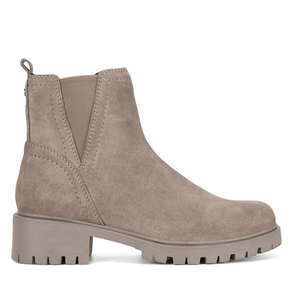 Botki Lasocki. Czerwone botki damskie Lasocki, bez wzorów, bez obcasa, na płaskiej podeszwie, bez zapięcia. Za 189.99 zł.