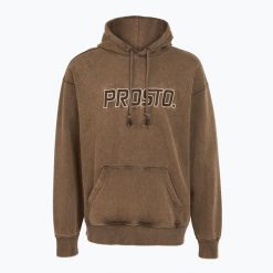 Bluza męska PROSTO Checked Hoodie. Brązowe bluzy męskie Prosto., m, bez wzorów, bez kaptura. Za 299.99 zł.
