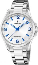 Zegarek Festina Zegarek męski Festina F20656-1 srebrny. Szare zegarki męskie Festina, bez wzorów, srebrne. Za 585.00 zł.