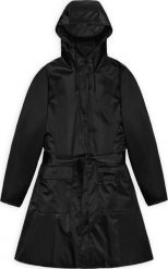 Rains płaszcz przeciwdeszczowy damski CURVE W JACKET W3 18130 01 BLACK S. Czarne płaszcze damskie Rains, s, bez wzorów, sportowe, bez kołnierzyka, bez kaptura. Za 711.05 zł.