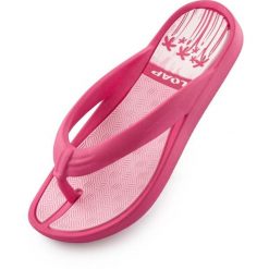 Damskie klapki Loap Phinea Pnk różowe. Czerwone klapki damskie LOOP, bez wzorów, bez obcasa, bez zapięcia. Za 132.99 zł.