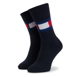 Skarpety długie Tommy Hilfiger. Niebieskie skarpety męskie Tommy Hilfiger, bez wzorów. Za 39.99 zł.