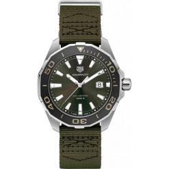 ZEGAREK TAG HEUER AQUARACER WAY101E.FC8222. Zielone zegarki męskie TAG HEUER, bez wzorów, z koronki, szklane. Za 6,590.00 zł.