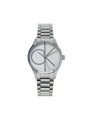 Calvin Klein Zegarek Iconic 25200345 Srebrny. Szare, analogowe zegarki damskie Calvin Klein, srebrne. Za 619.99 zł.