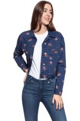 DAMSKA KURTKA JEANSOWA WRANGLER RETRO CROP JACKET BLUE DEPTHS W417WSXJY 112128796. Niebieskie kurtki damskie Wrangler, s, bez wzorów, z jeansu, bez kaptura. W wyprzedaży za 99.99 zł.