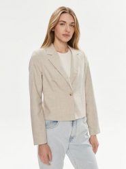 Vero Moda Marynarka Nancy 10304631 Beżowy Slim Fit. Brązowe marynarki i żakiety damskie Vero Moda, bez wzorów, z syntetyku, bez kołnierzyka, bez ramiączek. Za 129.99 zł.