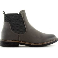 Sztyblety damskie szare 6768-PA Grey. Szare botki damskie ButyModne, na jesień, bez wzorów, bez obcasa, bez zapięcia. W wyprzedaży za 109.00 zł.