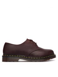 Dr. Martens Półbuty 3 Eye Crazy Horse DM11838601 Bordowy. Czerwone półbuty damskie Dr. Martens, bez wzorów, ze skóry, bez obcasa, na płaskiej podeszwie, bez zapięcia. Za 859.99 zł.