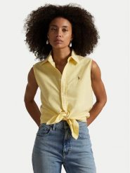 Polo Ralph Lauren Koszula 211968896004 Żółty Classic Fit. Żółte koszule damskie Polo Ralph Lauren, xs, bez wzorów, z bawełny, bez kołnierzyka, bez ramiączek. Za 534.99 zł.