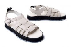 EMU AUSTRALIA Bremer W13059 coconut/blanc coco, sandały damskie. Brązowe sandały damskie Emu Australia, bez wzorów, z gumy, bez obcasa, bez zapięcia. Za 317.94 zł.
