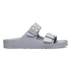 Klapki męskie BIRKENSTOCK Arizona EVA Stone Coin. Szare klapki męskie Birkenstock, bez wzorów, bez zapięcia. Za 189.99 zł.