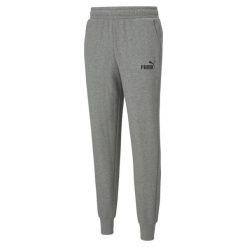 Spodnie męskie Puma ESS Logo Pants TR. Szare spodnie sportowe męskie Puma, m, bez wzorów, z dresówki, na fitness i siłownię. Za 390.00 zł.