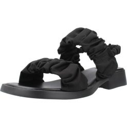 Sandały CAMPER DANA Czarny. Czarne sandały damskie Camper, bez wzorów, z tkaniny, bez obcasa, bez zapięcia. Za 538.88 zł.