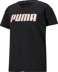 Puma Koszulka damska Puma RTG Logo Tee czarna 586454 56. Czarne bluzki damskie Puma, bez wzorów, bez kołnierzyka, bez ramiączek. Za 75.46 zł.