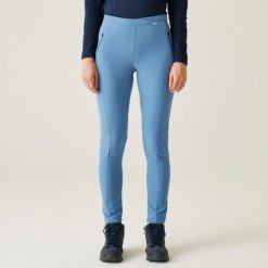 Damskie spodnie trekkingowe Regatta PENTRE STRTCH. Niebieskie spodnie sportowe damskie Regatta, na lato, bez wzorów, z elastanu, sportowe, trekkingowe. W wyprzedaży za 273.50 zł.