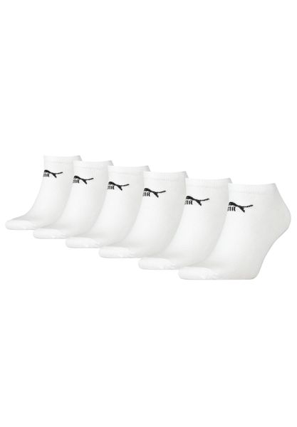 Puma Skarpety Elements Sneaker 6-Pack 90798402. Białe skarpetki damskie Puma, bez wzorów, z bawełny. Za 87.69 zł.