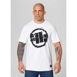 Koszulka bawełniana sportowy t-shirt dla dorosłych Scratch. Białe koszulki sportowe męskie PITBULL, m, bez wzorów, z bawełny, bez ramiączek. Za 89.99 zł.