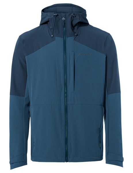 Kurtka softshellowa M Elope Wind Jacket. Niebieskie kurtki męskie Vaude, m, bez wzorów, z hardshellu, bez kaptura, trekkingowe. Za 574.35 zł.