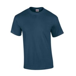 Ultra Bawełniana Koszulka Unisex Dla Dorosłych. Niebieskie bluzki damskie GILDAN, m, bez wzorów, z bawełny, sportowe, bez kołnierzyka, bez ramiączek. Za 46.99 zł.