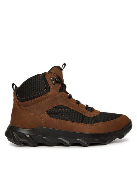 ECCO Trzewiki Mx M 82037450371 Brązowy. Brązowe botki męskie ecco, bez wzorów, z nubiku, bez obcasa, bez zapięcia. Za 709.99 zł.