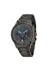 Maserati Zegarek Sorpasso R8873654002 Czarny. Czarne, analogowe zegarki męskie maserati, bez wzorów, ze stali. Za 1,429.00 zł.