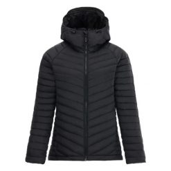 Damska kurtka puchowa Dare 2B Air Lite. Czarne kurtki sportowe damskie Dare 2B, na zimę, bez wzorów, z puchu, bez ramiączek, bez kaptura, narciarskie. W wyprzedaży za 429.00 zł.