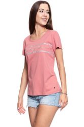 MUSTANG T SHIRT DAMSKI Alina C Print Canyon Rose 1008945 8187. Czerwone t-shirty damskie Mustang, s, bez wzorów, bez kołnierzyka, bez ramiączek. W wyprzedaży za 29.99 zł.