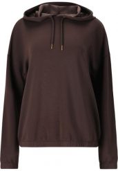 Bluza damska z kapturem Athlecia Namier. Brązowe bluzy damskie Endurance, bez wzorów, z dresówki, klasyczne, bez ramiączek, z kapturem. Za 247.25 zł.