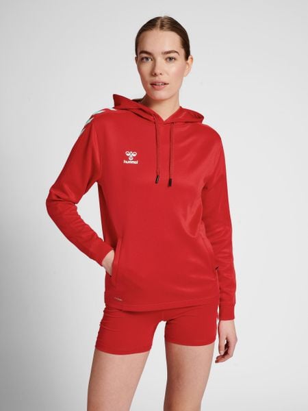 Damska bluza z kapturem Hummel hmlCORE XK poly. Czerwone bluzy damskie Hummel, l, bez wzorów, z materiału, klasyczne, bez ramiączek, z kapturem. Za 157.70 zł.