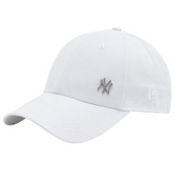 Czapka z daszkiem New Era MLB New York Yankees. Białe czapki damskie New Era, bez wzorów, z bawełny, eleganckie. Za 109.99 zł.