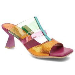 Różowe Klapki Hispanitas Eleganckie Obuwie Damskie. Czerwone klapki damskie Hispanitas, na lato, bez wzorów, z materiału, eleganckie, bez obcasa, na obcasie, bez zapięcia. Za 429.00 zł.