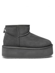 EMU Australia Śniegowce Stinger Micro Flatform W13082 Szary. Szare śniegowce damskie Emu Australia, ze skóry, bez zapięcia. Za 689.00 zł.