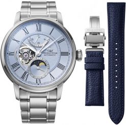 Zegarek Orient Star Zegarek męski Orient Star RE-BT0007L00B srebrny. Szare zegarki męskie Orient Star, bez wzorów, srebrne. Za 10,940.00 zł.