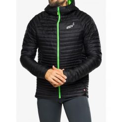 Kurtka ocieplana Inov-8 Thermoshell Pro Full-Zip. Czarne kurtki męskie Inov-8, xl, bez wzorów, z puchu, sportowe, bez kaptura. Za 440.99 zł.