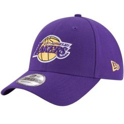 Czapka z daszkiem New Era NBA Los Angeles Lakers. Fioletowe czapki damskie New Era, bez wzorów, z poliesteru, sportowe. Za 119.99 zł.