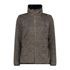 Bluza damska turystyczna CMP 34H2976. Czarne bluzy damskie CMP, xl, bez wzorów, z materiału, sportowe, bez ramiączek, z kapturem. Za 307.75 zł.