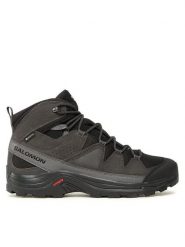 Salomon Trekkingi Quest Rove GORE-TEX L47181300 Czarny. Czarne botki męskie Salomon, bez wzorów, z gore-texu, bez obcasa, bez zapięcia. Za 510.00 zł.