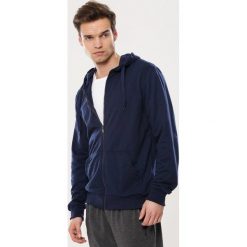 Granatowa Bluza Because. Bluzy męskie Born2be, l, bez wzorów, bez ramiączek. Za 79.99 zł.