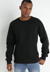 Czarna Bluza Hamayon. Czarne bluzy męskie Born2be, l, bez wzorów, z dresówki, bez ramiączek, bez kaptura. Za 34.99 zł.