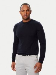 Guess Sweter M6BR36 Z1415 Granatowy Regular Fit. Niebieskie swetry męskie Guess, l, z aplikacjami, z syntetyku, bez kołnierzyka, bez ramiączek. Za 394.99 zł.