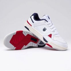 Sneakersy męskie sportowe białe K-Swiss Match Pro LTH tenisówki ze. Białe trampki męskie K-SWISS, bez wzorów, sportowe, bez zapięcia. Za 239.00 zł.