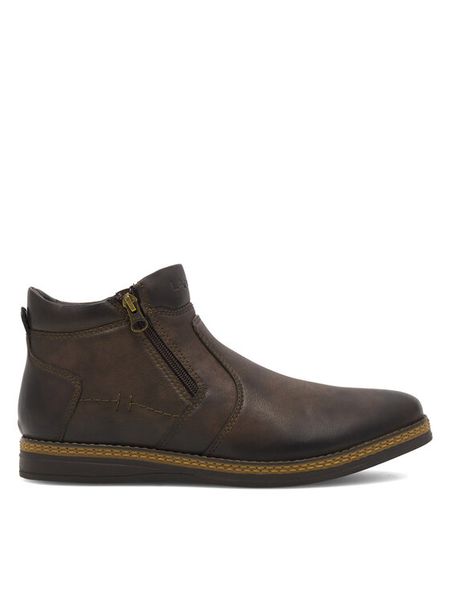 Lanetti Botki MBS-CARDIFF-10 Brązowy. Brązowe botki męskie Lanetti, bez wzorów, z materiału, bez obcasa, bez zapięcia. Za 159.99 zł.