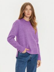 Brave Soul Sweter LK-248CARRY Fioletowy Regular Fit. Fioletowe swetry nierozpinane damskie Brave Soul, l, bez wzorów, z syntetyku, bez kołnierzyka, bez ramiączek. Za 79.99 zł.
