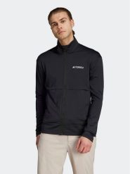 Adidas Polar IB1818 Czarny Slim Fit. Czarne bluzy sportowe męskie Adidas, m, bez wzorów, z polaru, bez kaptura. Za 269.99 zł.
