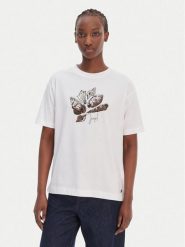 JOOP! T-Shirt Tristiane 30102427 Biały Regular Fit. Białe t-shirty damskie JOOP!, bez wzorów, z bawełny, bez kołnierzyka, bez ramiączek. Za 479.99 zł.