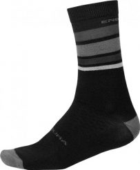 Skarpetki Endura BaaBaa Merino Stripe. Czarne skarpety męskie ENDURA, bez wzorów, z wełny. Za 218.99 zł.