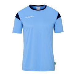 Koszulka Uhlsport Squad 27. Niebieskie koszulki sportowe męskie Uhlsport, m, bez wzorów, bez ramiączek, do piłki nożnej. Za 122.50 zł.
