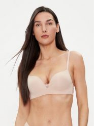 Tommy Hilfiger Biustonosz push-up UW0UW02405 Beżowy. Brązowe biustonosze Tommy Hilfiger, bez wzorów, z syntetyku. Za 139.99 zł.